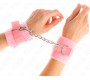 Kink Wrist Restraint KINK - BEGINNER FUR HAND CUFFS PINK 30 X 7 CM