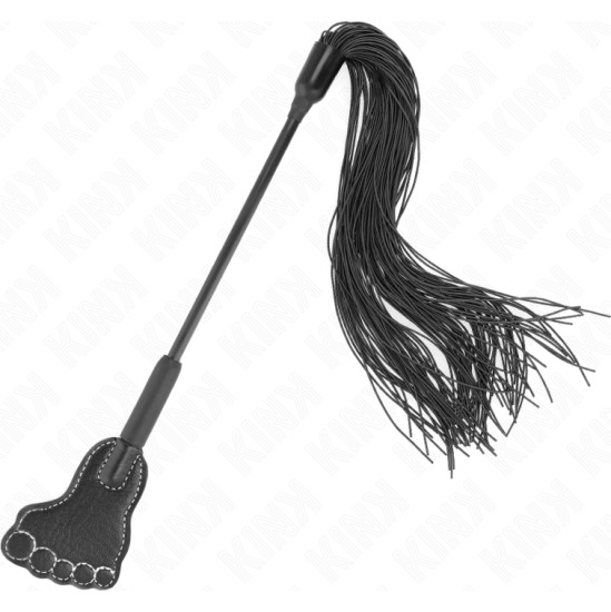 Kink Impact & Touch KINK - FOOT SHAPED PADDLE WITH TASSEL WHIP 31 CM