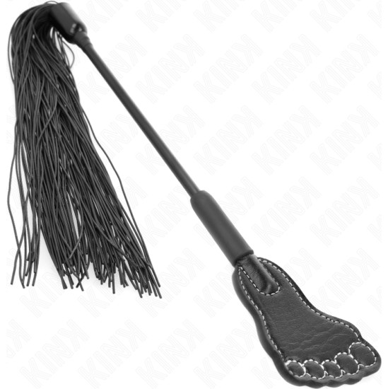 Kink Impact & Touch KINK - FOOT SHAPED PADDLE WITH TASSEL WHIP 31 CM