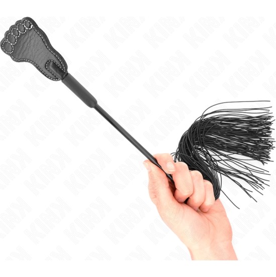 Kink Impact & Touch KINK - FOOT SHAPED PADDLE WITH TASSEL WHIP 31 CM