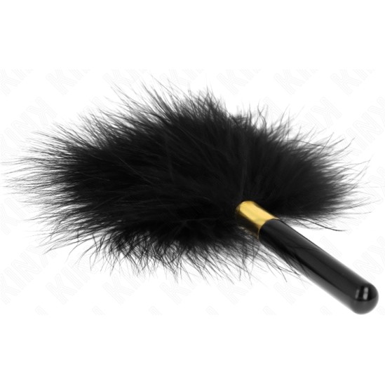 Kink Impact & Touch KINK - BLACK GOLD METAL TICKLE FEATHERS 18 CM