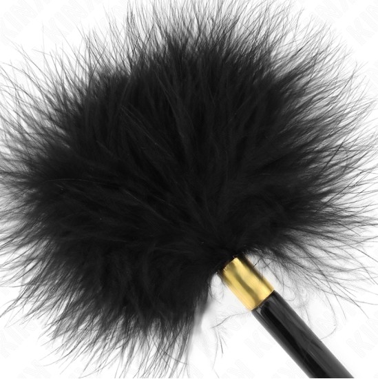 Kink Impact & Touch KINK - BLACK GOLD METAL TICKLE FEATHERS 18 CM