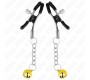 Kink Nipple Grip KINK - GOLD JINGLE BELL PENDANT NIPPLE CLAMPS 6 CM