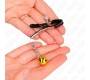 Kink Nipple Grip KINK - GOLD JINGLE BELL PENDANT NIPPLE CLAMPS 6 CM