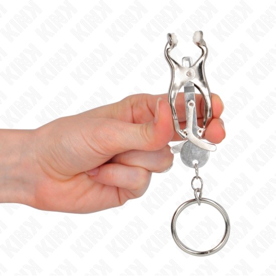 Kink Nipple Grip KINK - O-RING JAPANESE CLOVER NIPPLE CLAMPS SILVER
