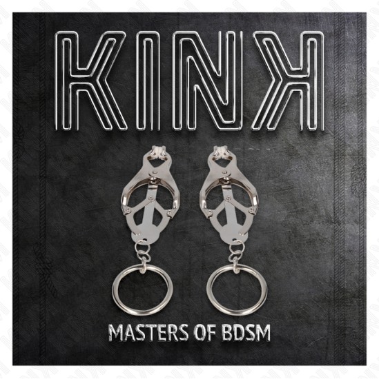 Kink Nipple Grip KINK - O-RING JAPANESE CLOVER NIPPLE CLAMPS SILVER