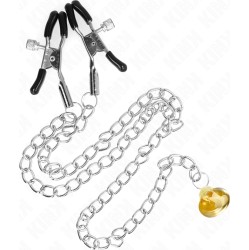 Kink Nipple Grip KINK - CHAIN NIPPLE CLAMPS WITH HORN PENDANT 30 CM