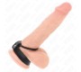 Kink Ring Power KINK - SILICONE PENIS RING 3.8 CM AND LEATHER BALL DIVIDER 22 X 1.5 CM