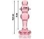 Nebula Series By Ibiza MODEL 1 ANAL PLUG BOROSILICATE GLASS PINK 10.5 CM -O- 3 CM