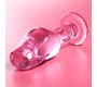 Nebula Series By Ibiza MODEL 6 ANAL PLUG BOROSILICATE GLASS PINK 12.5 CM -O- 4 CM