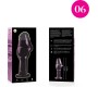 Nebula Series By Ibiza MODEL 6 ANAL PLUG BOROSILICATE GLASS PINK 12.5 CM -O- 4 CM