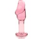 Nebula Series By Ibiza MODEL 6 ANAL PLUG BOROSILICATE GLASS PINK 12.5 CM -O- 4 CM