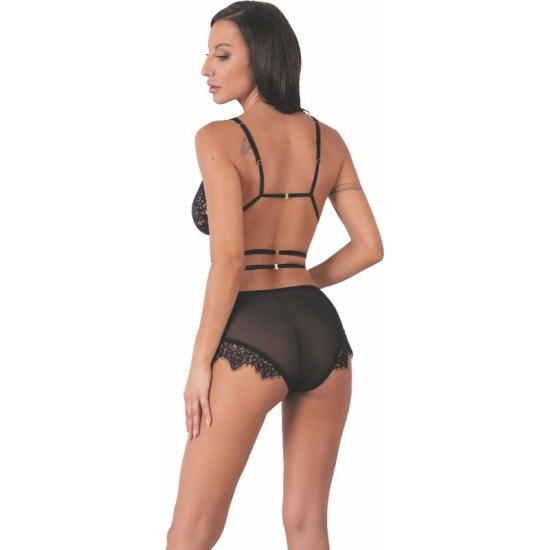 Livco Corsetti Sets LIVCO CORSETTI FASHION - DREZNA LC 90733 BRA + PANTY BLACK