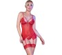 Chilirose Corsets CHILIROSE - CR 4415 SET CORSET RED S/M