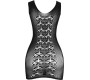Subblime Dresses SUBBLIME - 952167 SHORT ELASTIC FISHNET DRESS BLACK ONE SIZE