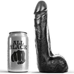 All Black SOFT BLACK REALISTIC DILDO 20 CM