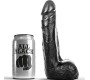 All Black SOFT BLACK REALISTIC DILDO 20 CM