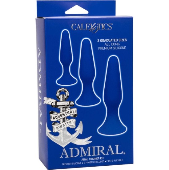 Calexotics ADMIRAL KIT 3 ANAL PLUG BLUE