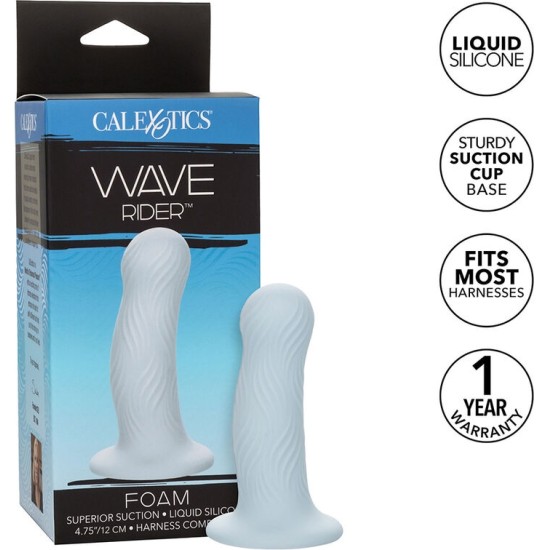 Calexotics WAVE RIDER FOAM ANAL PLUG BLUE