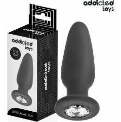 Addicted Toys ANAL PLUG WITH JEWEL SILICONE SIZE L 12.6 CM