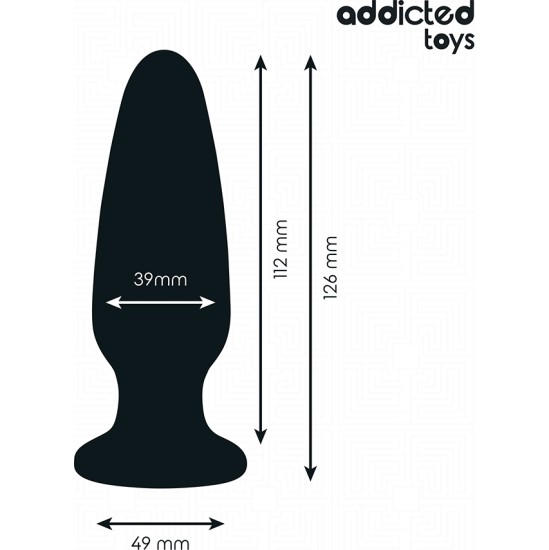 Addicted Toys ANAL PLUG WITH JEWEL SILICONE SIZE L 12.6 CM