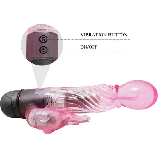 Baile Vibrators BAILE - GIVE YOU A KIND OF LOVER VIBRATOR WITH PINK RABBIT 10 MODES
