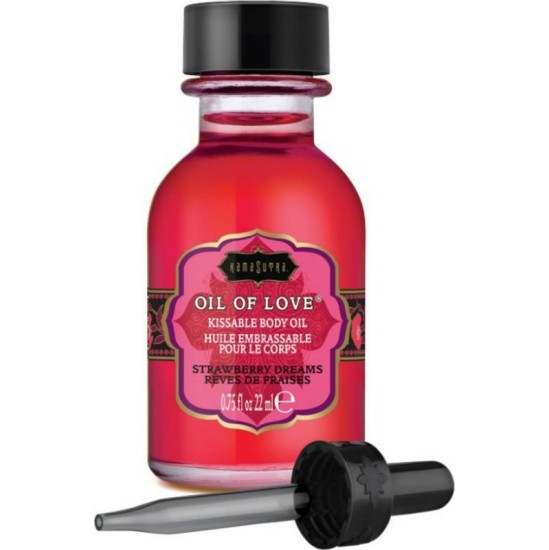 Kamasutra  Cosmetics KAMASUTRA - EDIBLE OIL - STRAWBERRIES 22 ML