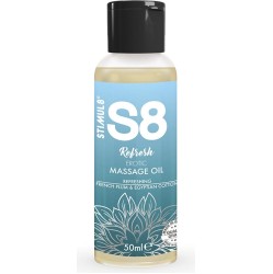Stimul8 S8 REFRESH EROTIC COTTON MASSAGE OIL 50 ML
