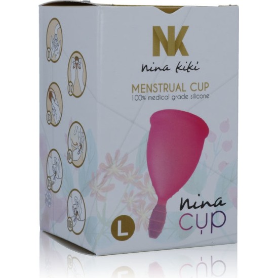 Nina Kik&iacute; MENSTRUAL CUP PINK - SIZE L