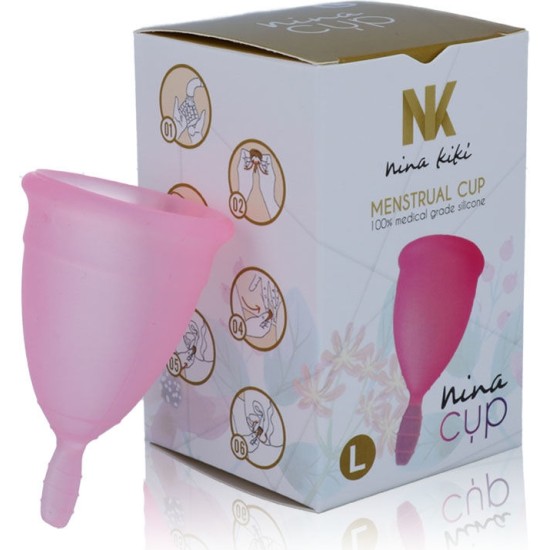 Nina Kik&iacute; MENSTRUAL CUP PINK - SIZE L