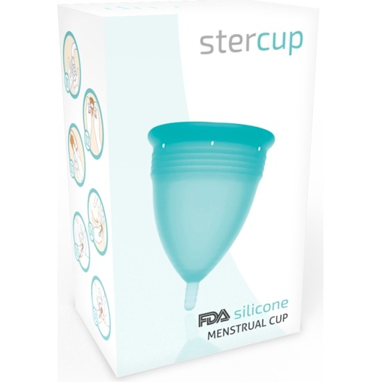 Stercup FDA SILICONE MENSTRUAL CUP AQUAMARINE - SIZE S