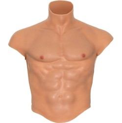 Hidden Desire ALTER EGO SILICONE MALE TORSO SHIRT WITH ABS FLESH