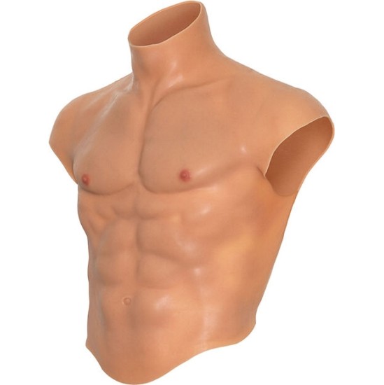 Hidden Desire ALTER EGO SILICONE MALE TORSO SHIRT WITH ABS FLESH