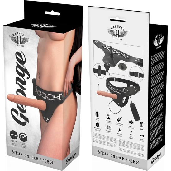 Harness Attraction RNES GEORGE REALISTIC VIBRATOR 19 CM -O- 4 CM