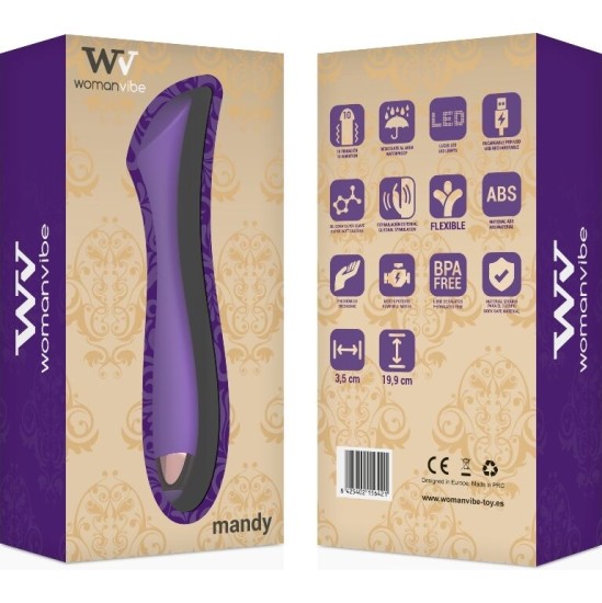 Womanvibe MANDY "K" POINT SILICONE RECHARGEABLE VIBRATOR