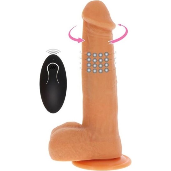 Get Real ROTATING BEADS VIBRATING DILDO SKIN