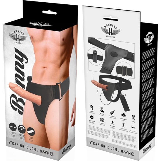 Harness Attraction RNES HOLLOW BENNY WITH VIBRATOR 15 CM -O- 4.5 CM