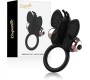 Coquette Toys COQUETTE CHIC DESIRE - COCK RING BUTTERFLY WITH VIBRATOR BLACK/ GOLD