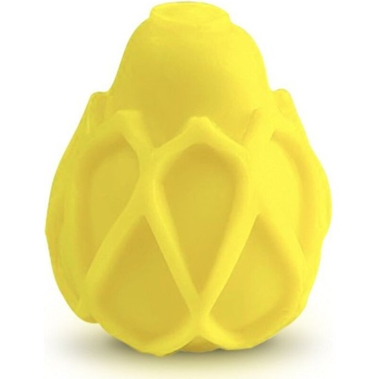 G-Vibe REUSABLE YELLOW TEXTURED MASTURBATOR EGG