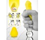 G-Vibe REUSABLE YELLOW TEXTURED MASTURBATOR EGG