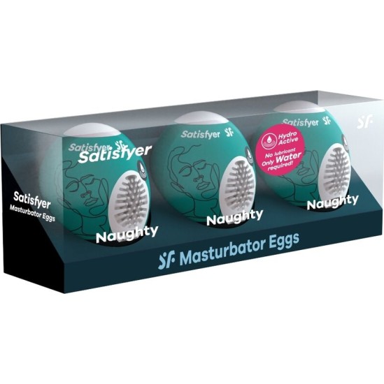 Satisfyer Eggs SATISFYER - 3 MASTURBATOR EGGS NAUGHTY