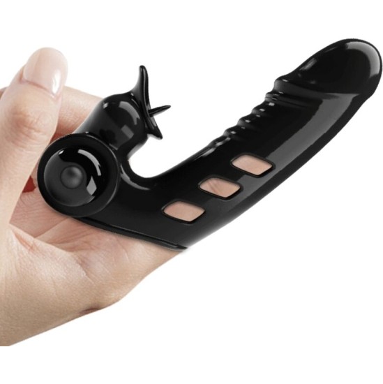 Pretty Love Male PRETTY LOVE - CORBIN BLACK VIBRATOR FINGER COVER