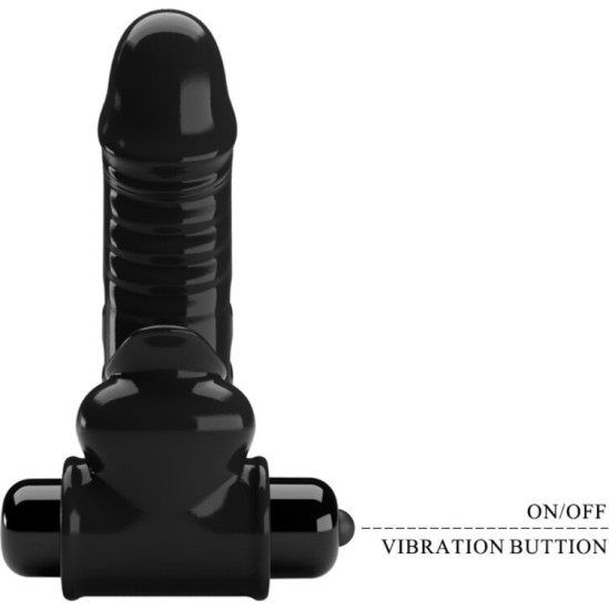 Pretty Love Male PRETTY LOVE - CORBIN BLACK VIBRATOR FINGER COVER