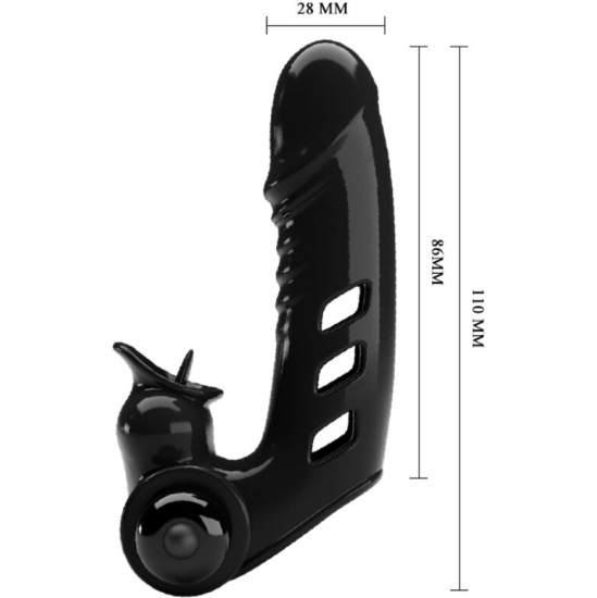 Pretty Love Male PRETTY LOVE - CORBIN BLACK VIBRATOR FINGER COVER