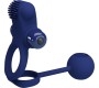 Pretty Love Male PRETTY LOVE - REMINGTON DOUBLE VIBRATING RING WITH PLUG BLUE