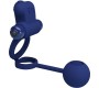 Pretty Love Male PRETTY LOVE - REMINGTON DOUBLE VIBRATING RING WITH PLUG BLUE