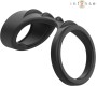Intense Couples Toys INTENSE - THEO DOUBLE SILICONE PENIS RING BLACK MODEL 3