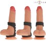 Intense Couples Toys INTENSE - THEO DOUBLE SILICONE PENIS RING BLACK MODEL 3