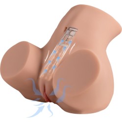 Xise DANAE THRUSTING REALISTIC VAGINA MASTUBADOR WITH MULTI-POSITION VIBRATION