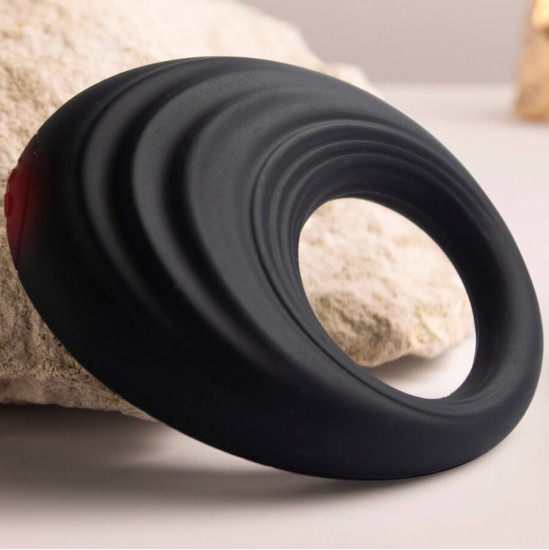 Rocks-Off SPIRE BLACK VIBRATING PENIS RING